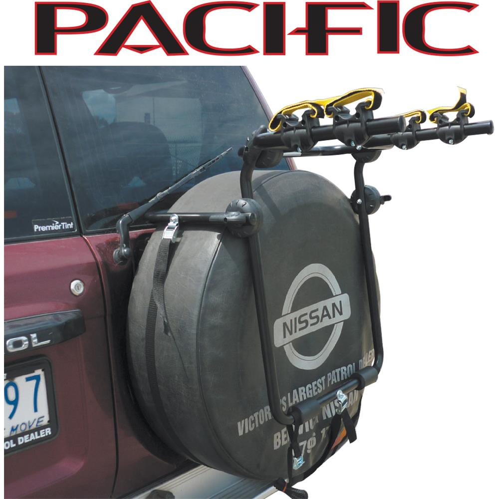 bike rack over spare tire