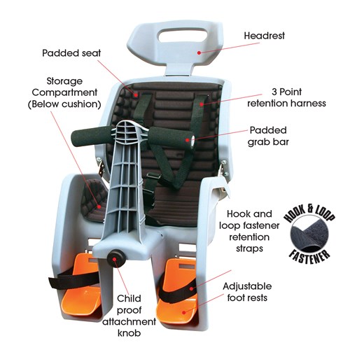 Deluxe Baby Seat With Rack - Suit 26