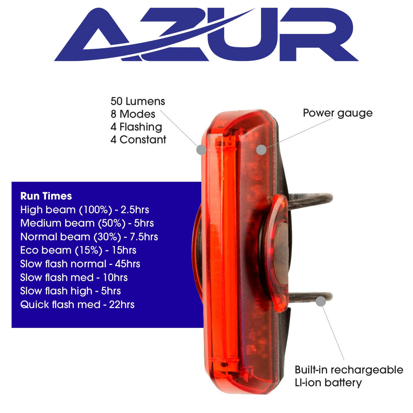 azur rear light