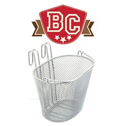 Small Wire Front Basket With Handle - White