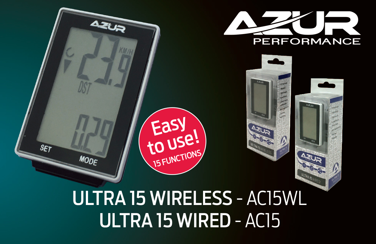 azur 12z wireless bike computer